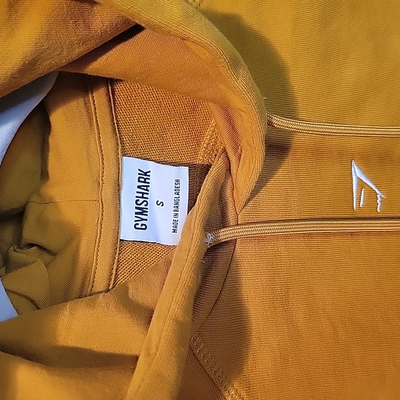 Gymshark Yellow Cropped Hoodie Relaxed Fit - Picture 3 of 7